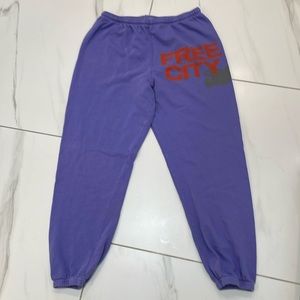 Free City Purple Joggers with Drawstring